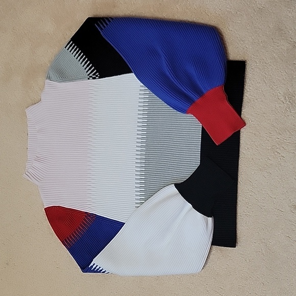 young fabulous & broke Mock Neck Balloon Sleeves Multicolour Sweater US … - Picture 5 of 13